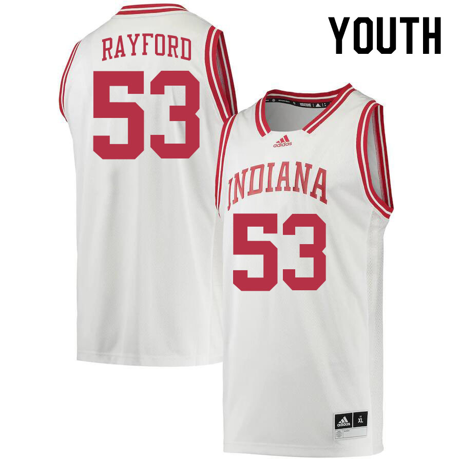 Youth #53 Jordan Rayford Indiana Hoosiers College Basketball Jerseys Stitched Sale-Retro